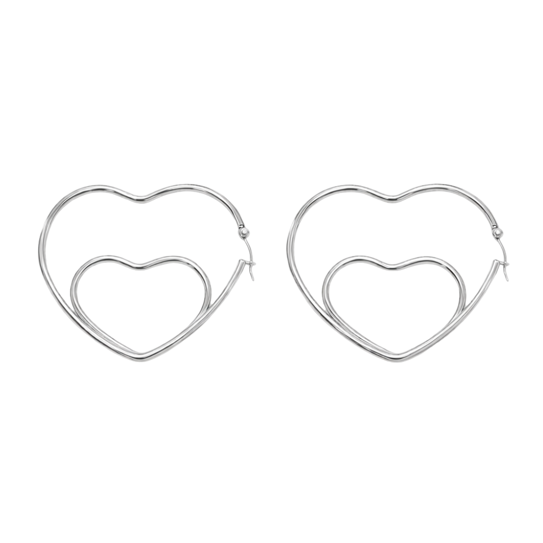 Herz-in-Herz Creolen