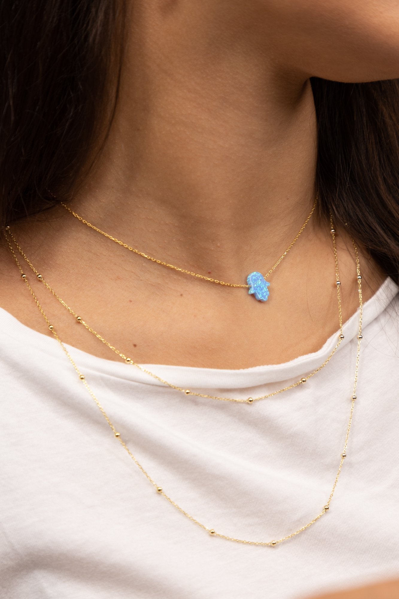 Fatimas Hand Blau - SHAHDIA