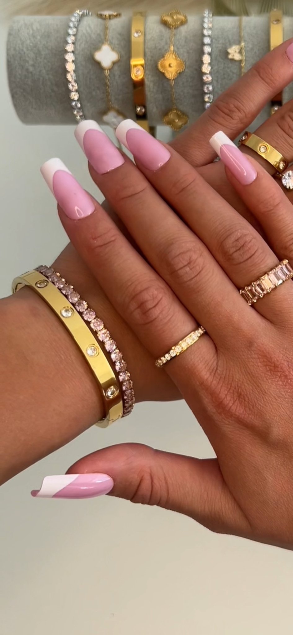 Iced Out Rosa Armband - SHAHDIA