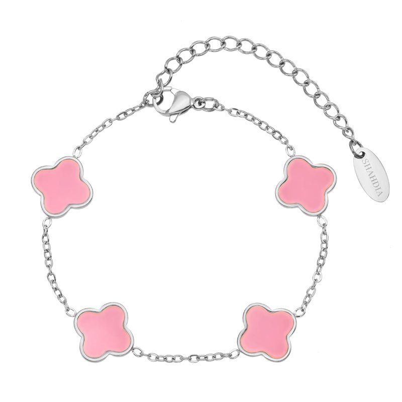 Kleeblatt Armband Rose - SHAHDIA