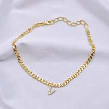 Lade das Bild in den Galerie-Viewer, Fußkette "Gourmet" mit Buchstabe - SHAHDIA