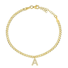 Lade das Bild in den Galerie-Viewer, Fußkette "Gourmet" mit Buchstabe - SHAHDIA