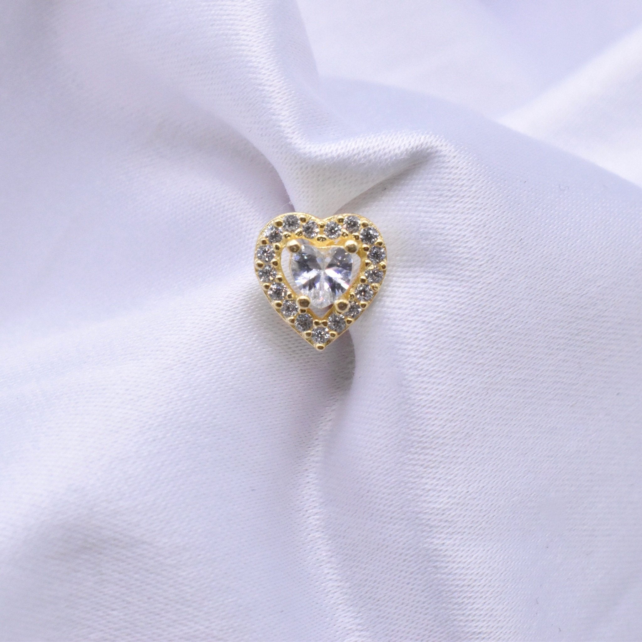 Herz Zirkonia Ohrringe - Shahdia