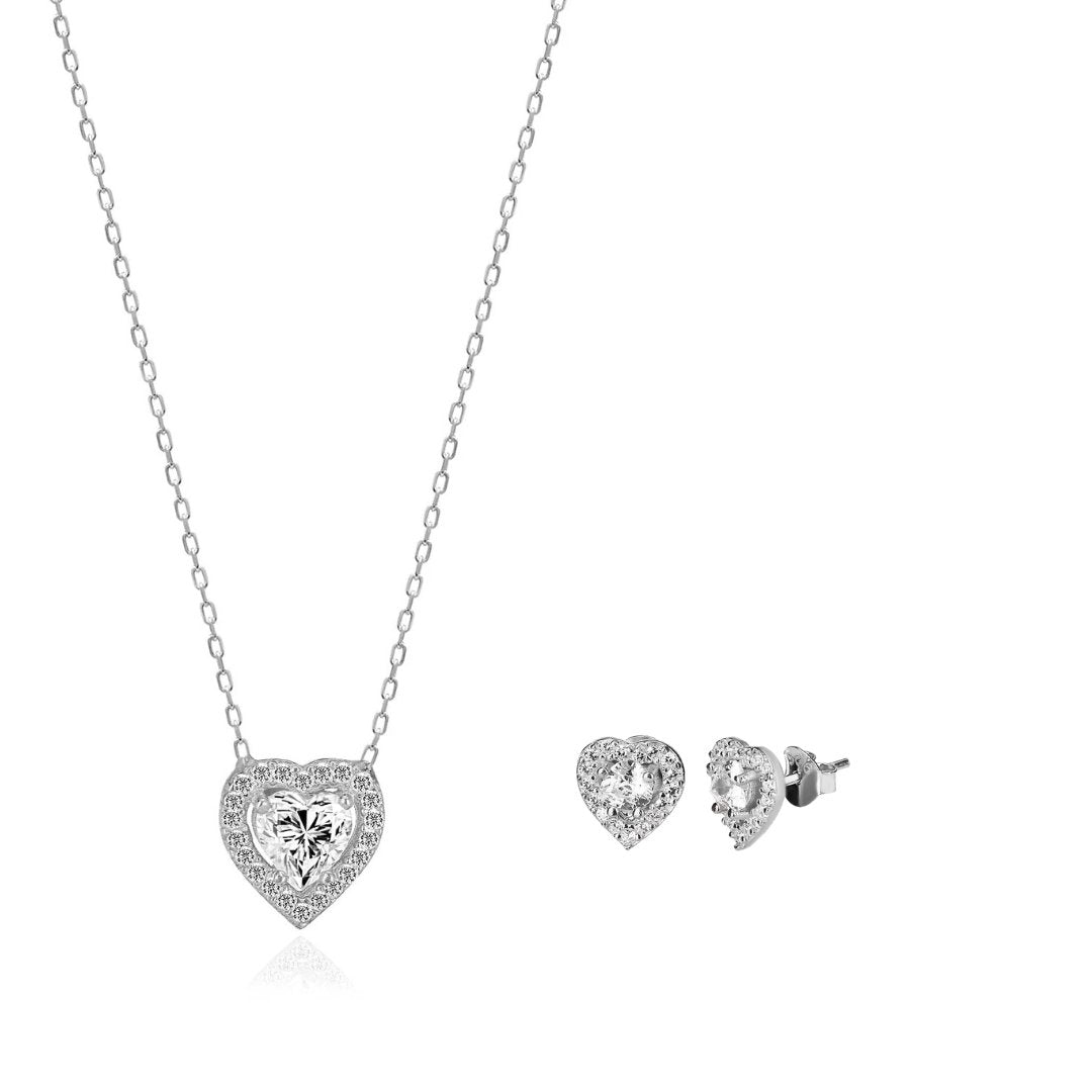Herz Zirkonia Set - SHAHDIA