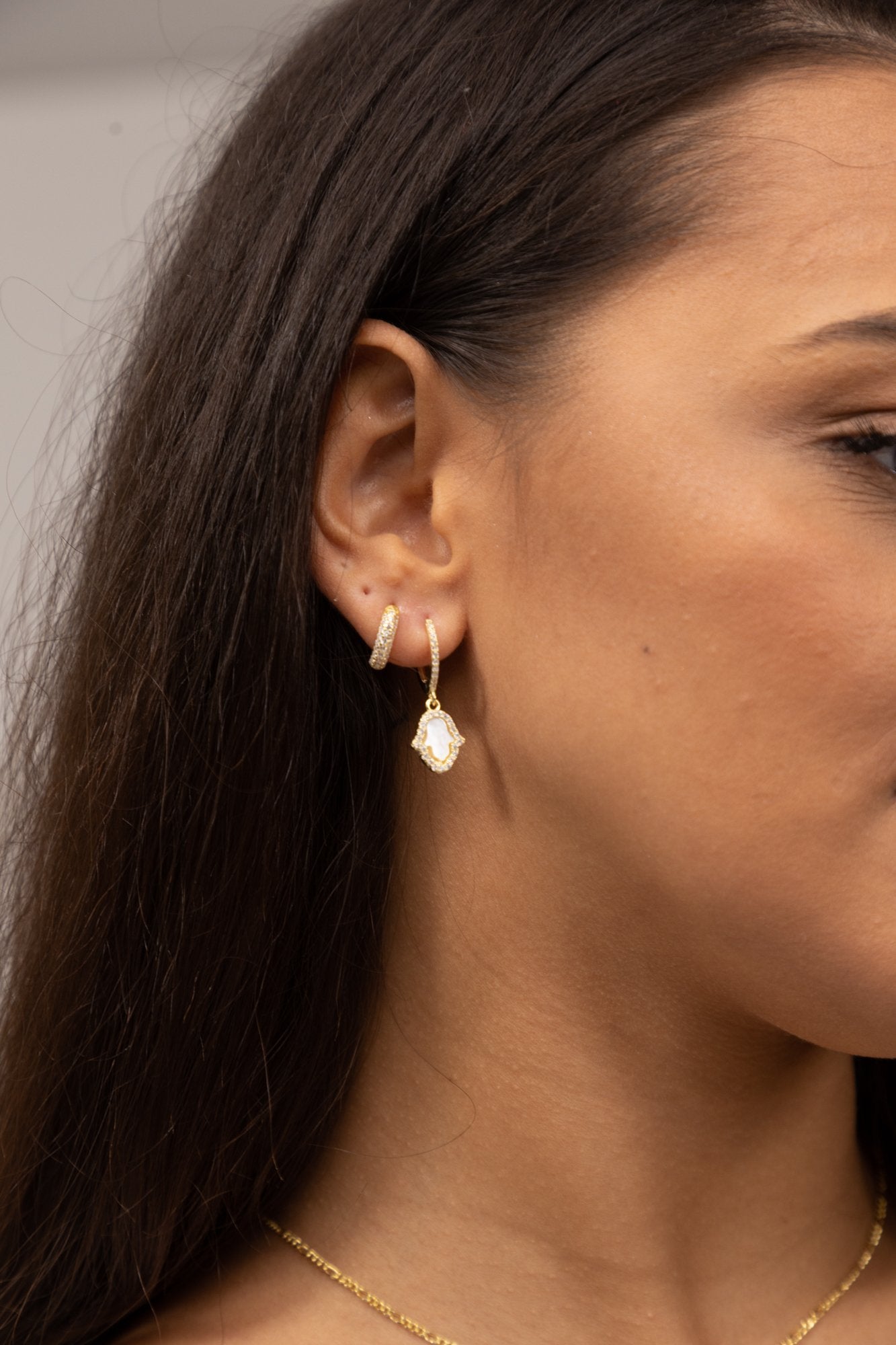 Kleine Zirkonia Creolen - Shahdia