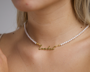 Signatur Kette Perle