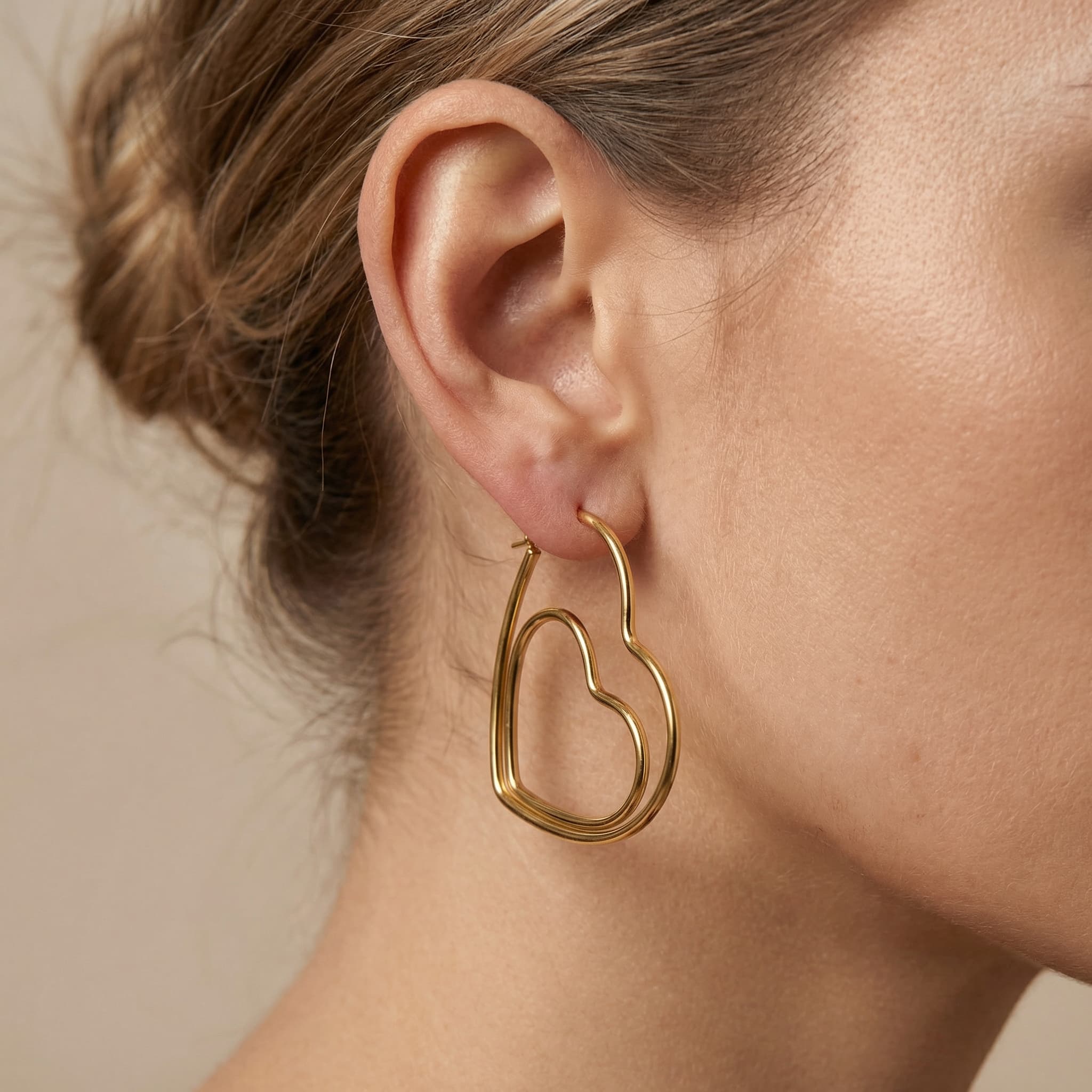 Herz-in-Herz Creolen