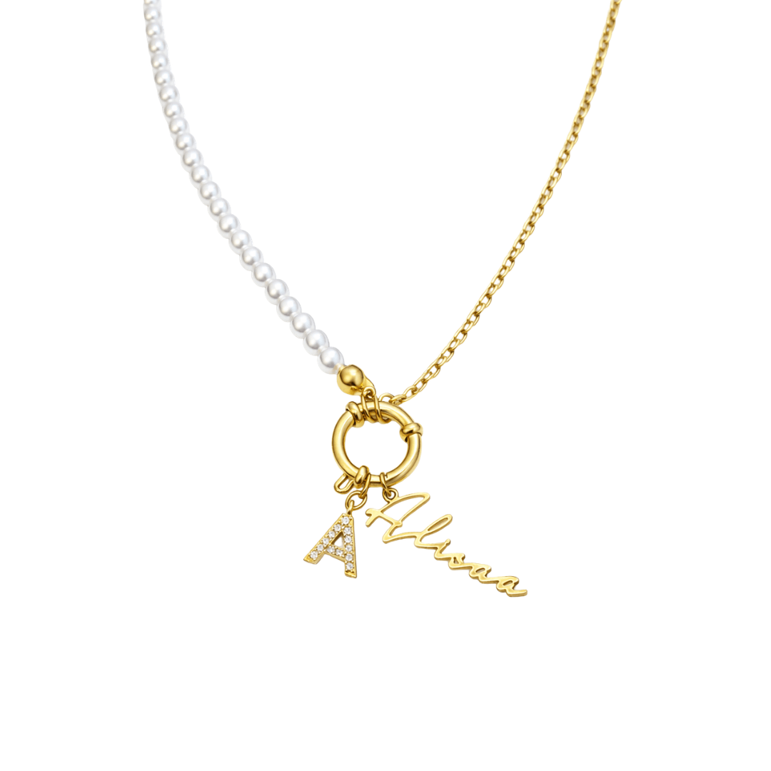 Fia Perle Kette Signatur - SHAHDIA