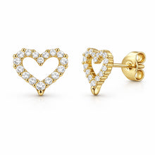Lade das Bild in den Galerie-Viewer, Herz Ohrstecker - SHAHDIA
