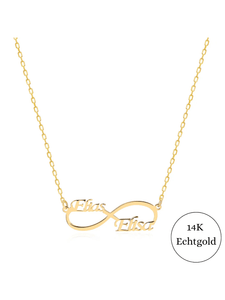Infinity Namenskette 14K Echtgold - SHAHDIA