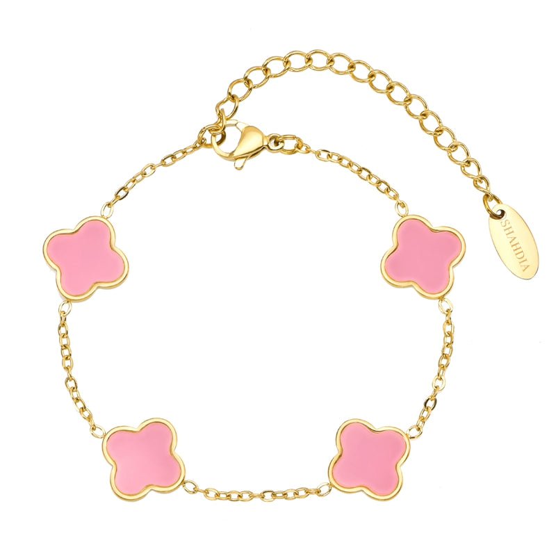 Kleeblatt Armband Rose - SHAHDIA