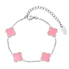 Lade das Bild in den Galerie-Viewer, Kleeblatt Armband Rose - SHAHDIA
