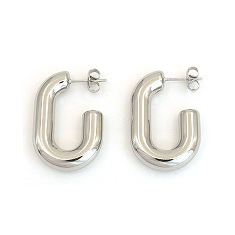 Loop Oval Ohrringe - SHAHDIA
