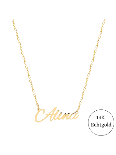 Namenskette 14K Echtgold - SHAHDIA