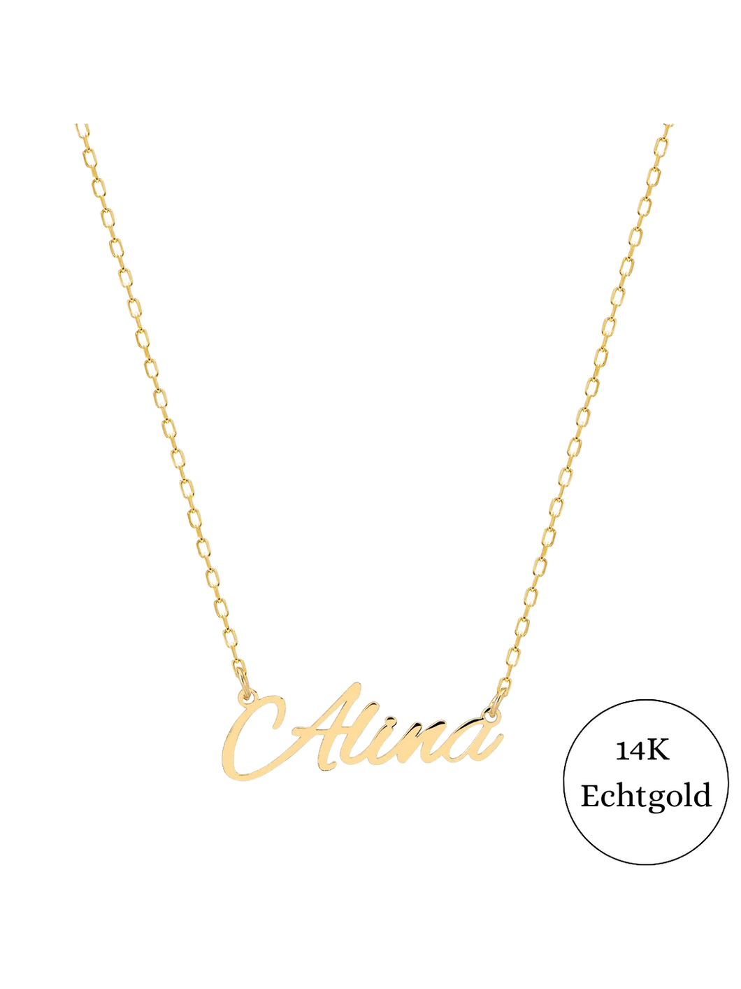 Namenskette 14K Echtgold - SHAHDIA