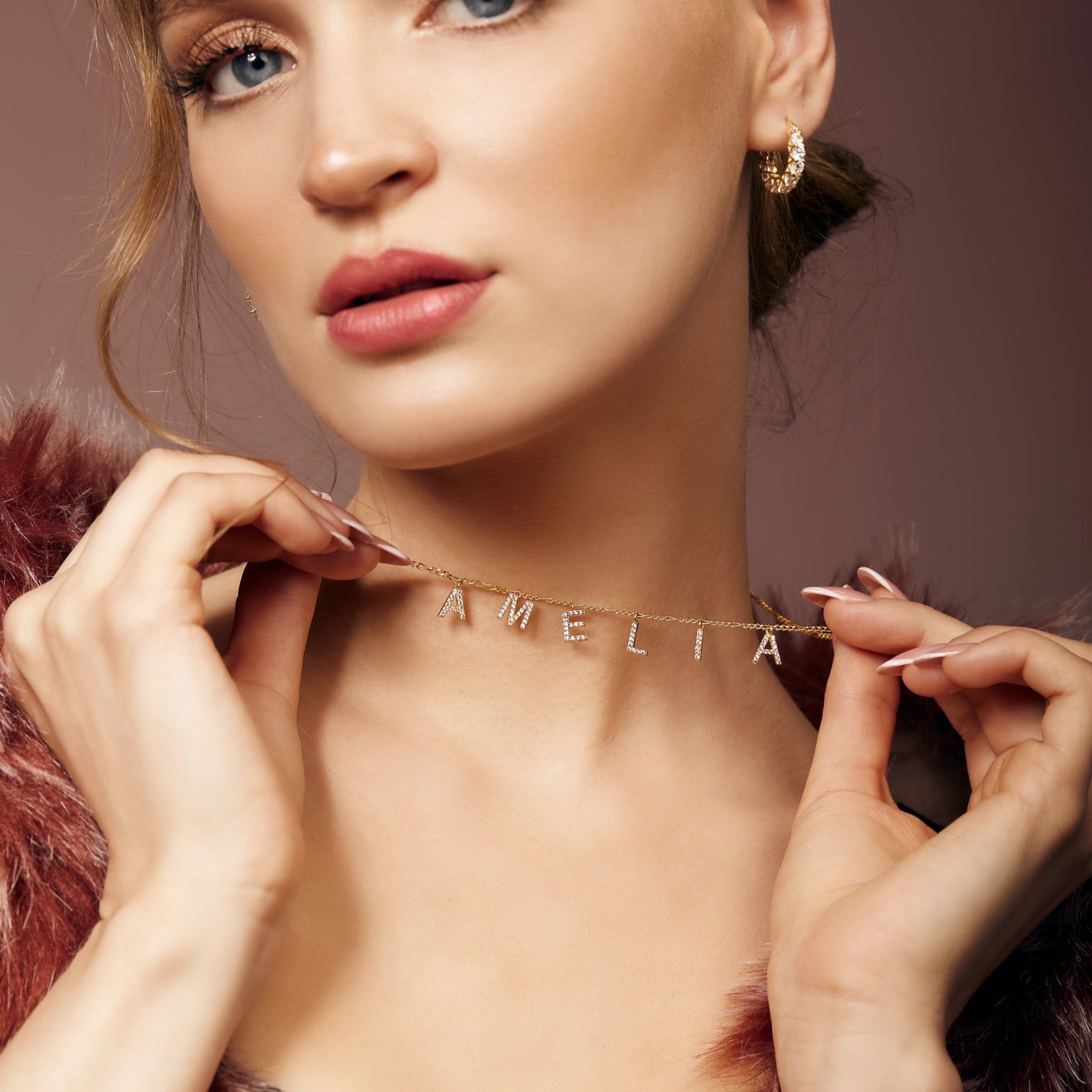 Namenskette "Figaro" Zirkonia - SHAHDIA