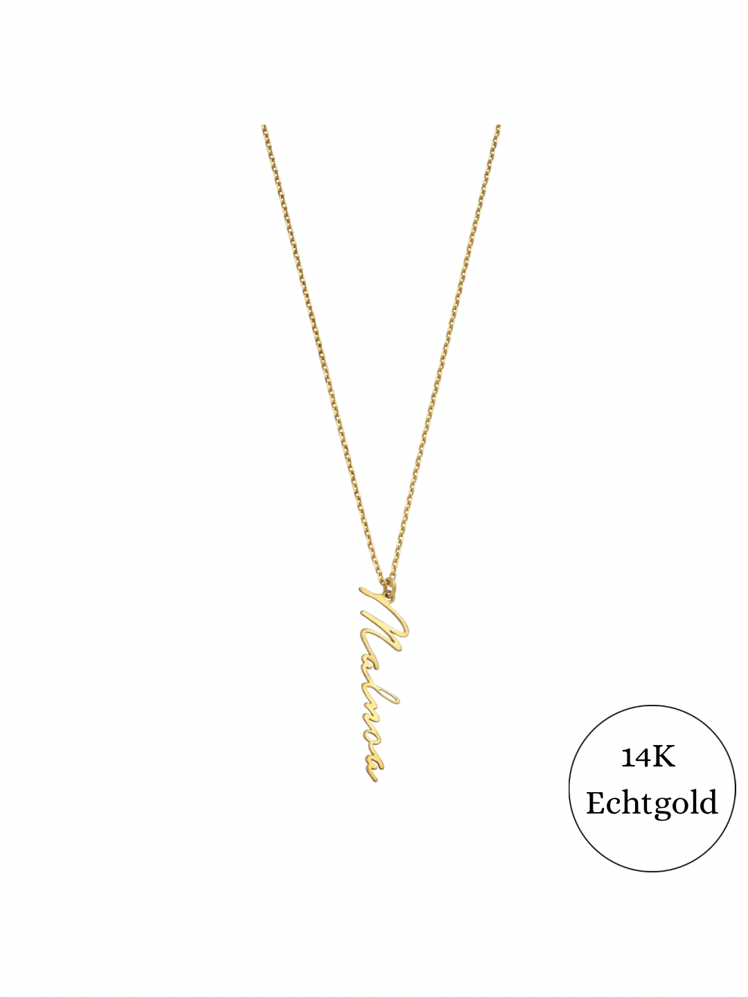 Signatur 14K Echtgold - SHAHDIA
