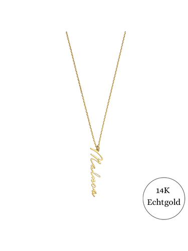 Signatur 14K Echtgold - SHAHDIA