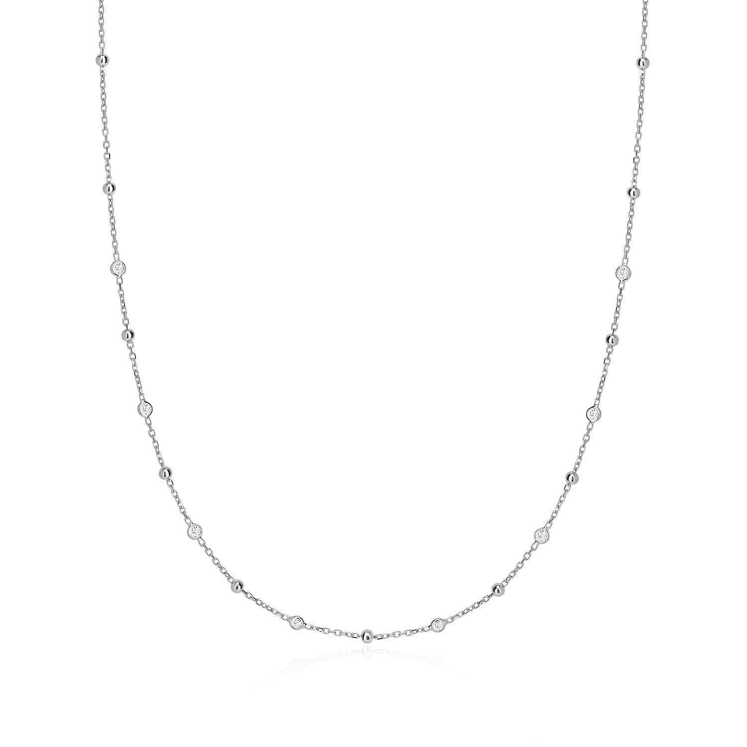 Bola Zirkonia Halskette - Tash Jeweler