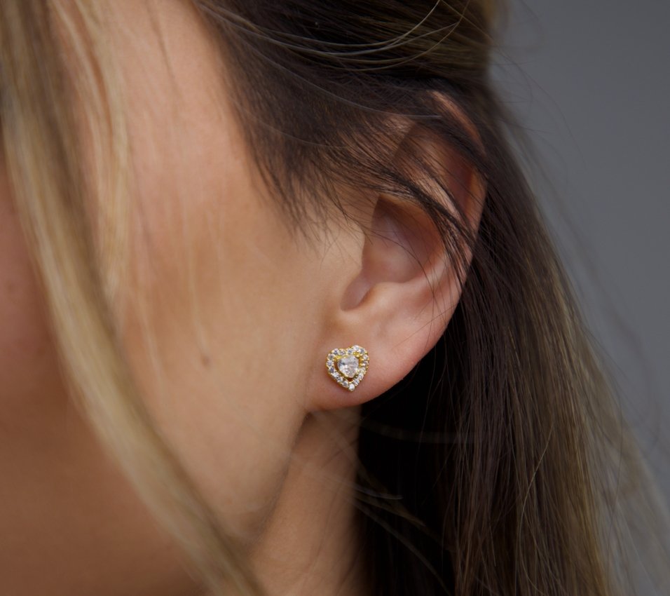 Herz Zirkonia Ohrringe - SHAHDIA