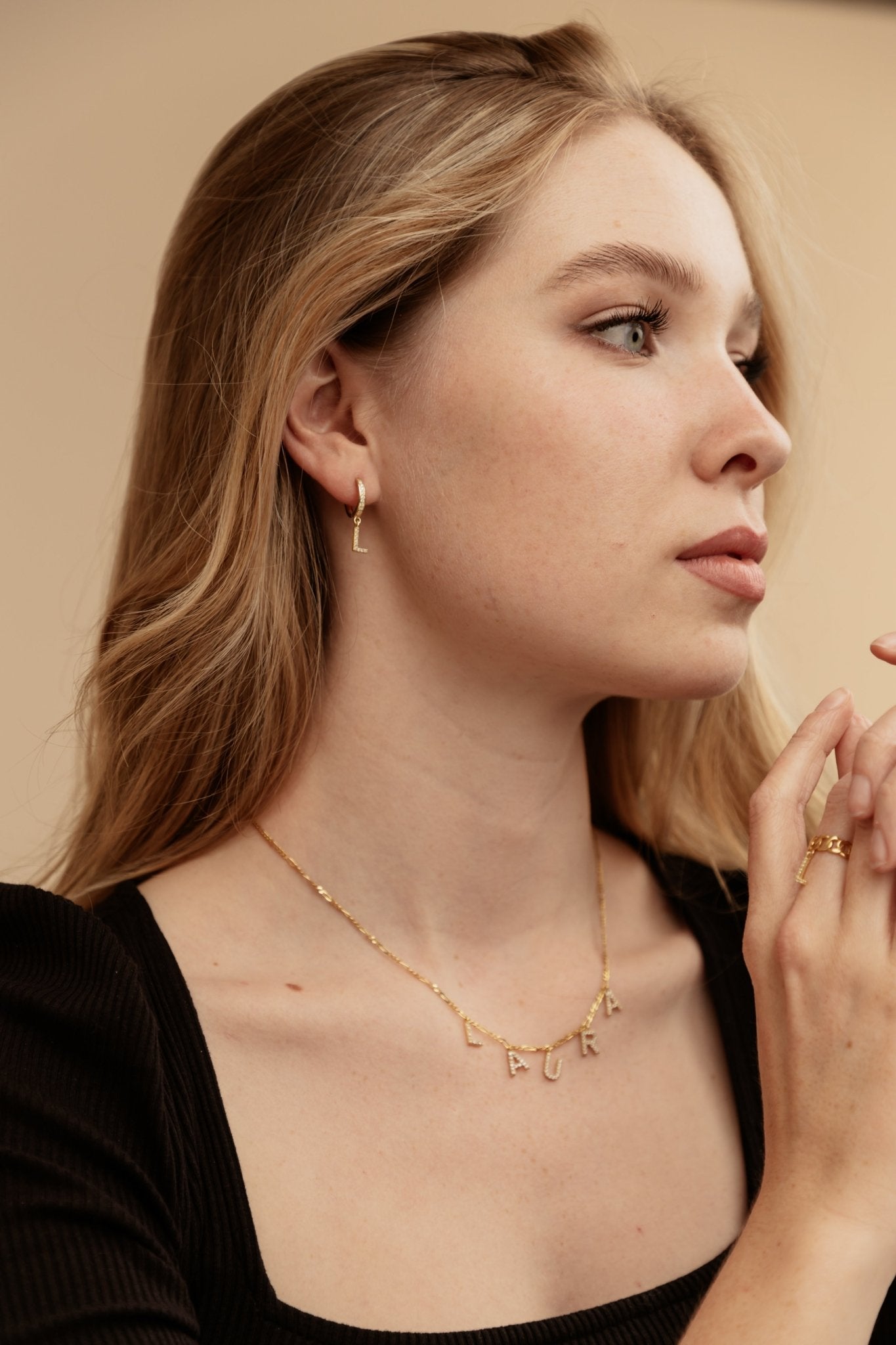 Namenskette "Figaro" Zirkonia - Shahdia