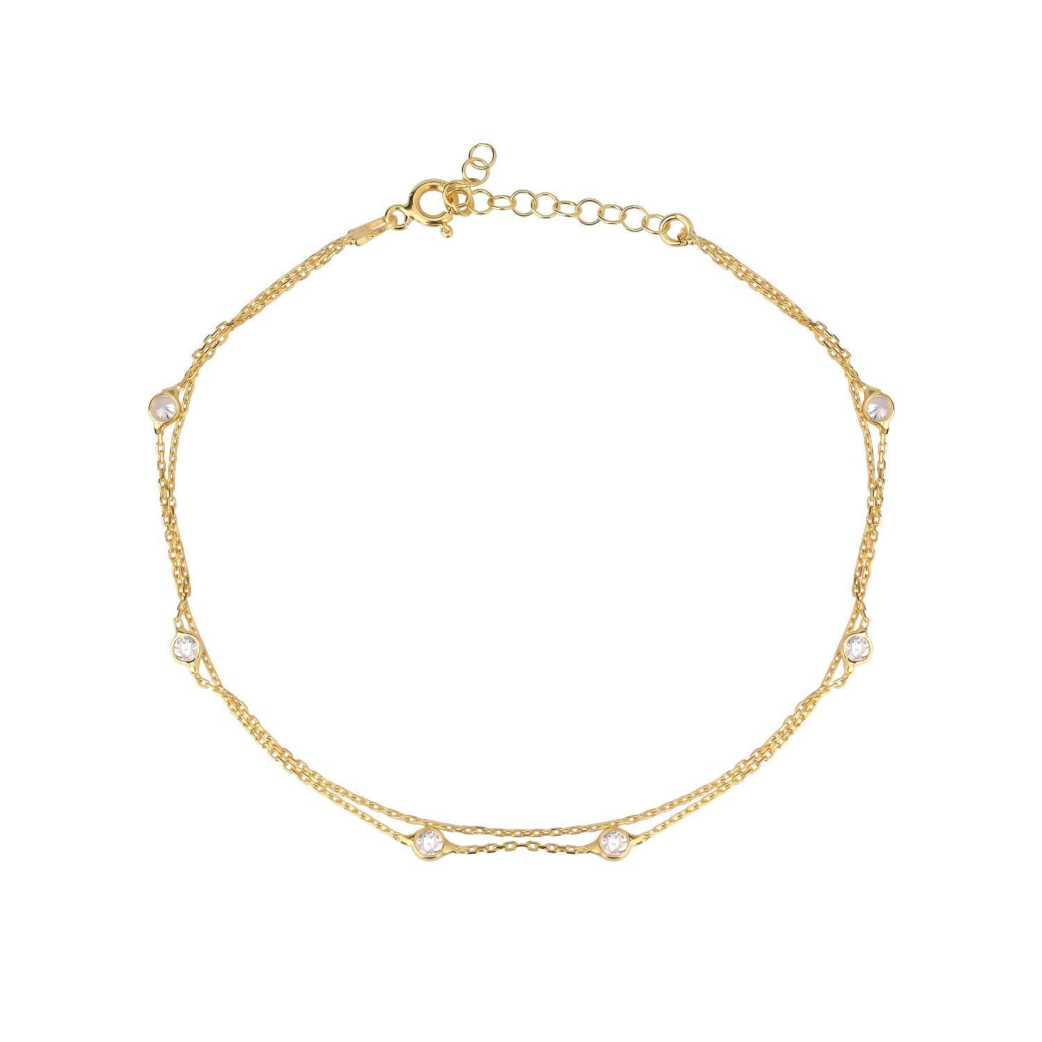 Zirkonia Fußkette - Tash Jeweler