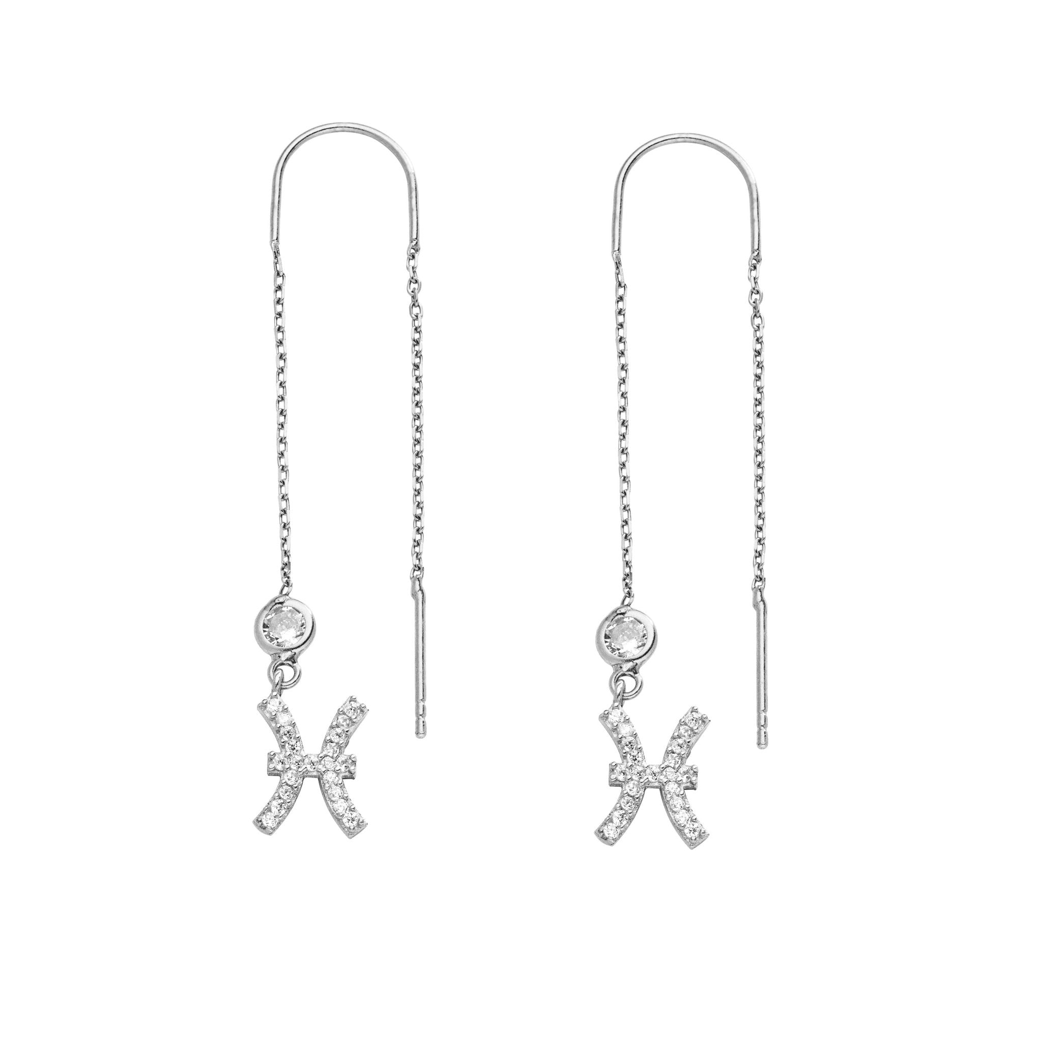 Zodiac hängende Ohrringe - Tash Jeweler